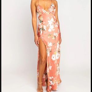 RESA terracotta Camille slip dress XS